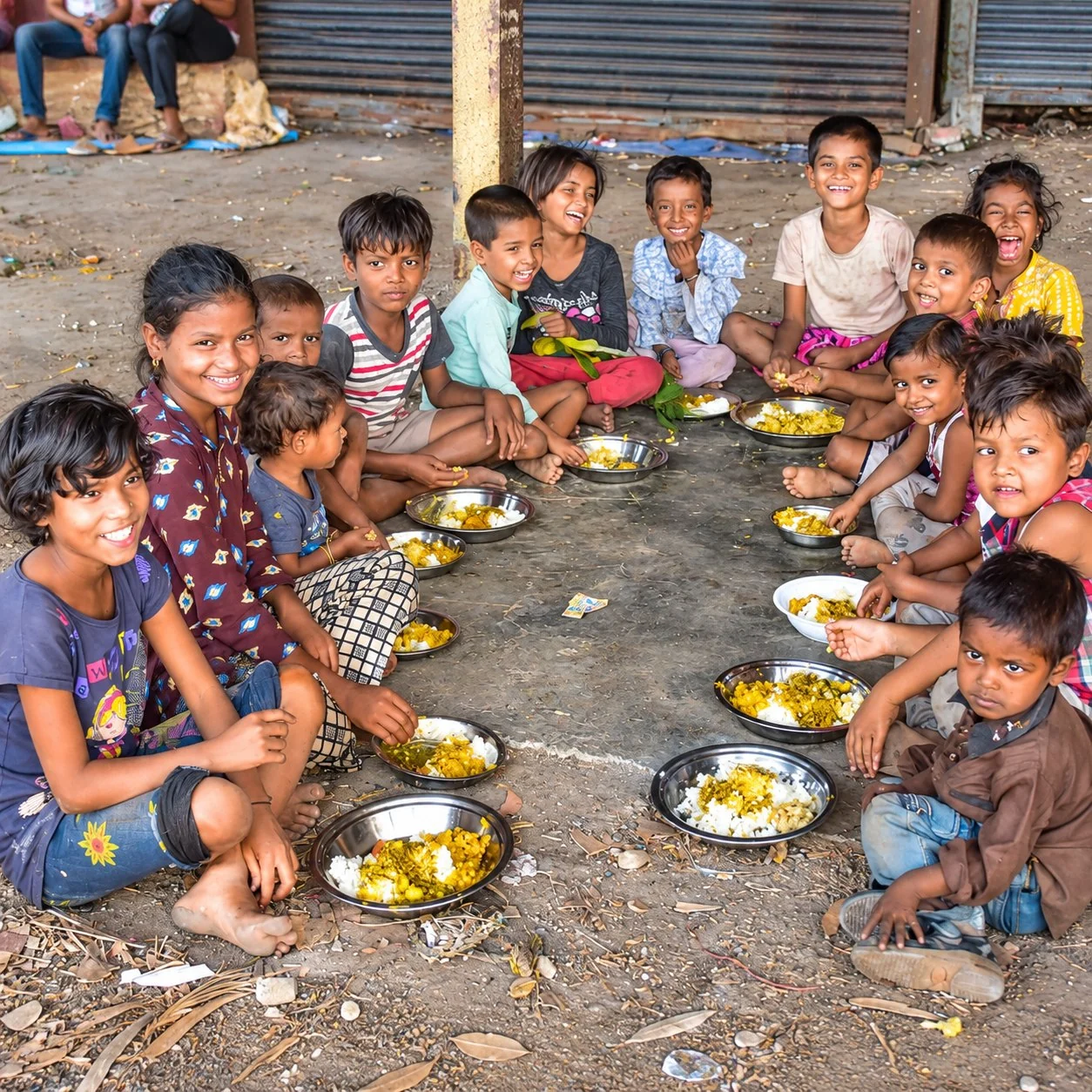 A shared meal, a shared moment of hope